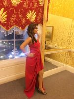 Hina khan in Red HOT Gown at london event